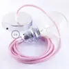 Creative Cables Rz08 Zigzag 2 M Hanging Lamp Pendel For Lampshade Rose
