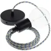 Creative Cables Rd55 Stripes 1 M Hanging Lamp Pendel Gris