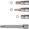 Bicisupport Set de douilles 1/4' pour clés dynamométriques - 20 pièces avec rallonge