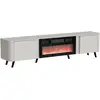 DMORA Meuble TV Vicino, buffet de salon avec deux portes battantes et ...