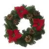 DMORA Décoration de Noël Deckroa, Ornement de Noël, Ornement de fête, Décoration festive, Made in Italy, 35x35 h3 cm, Vert et Rouge
