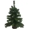 DMORA Décoration de Noël Dcol, Ornement de Noël, Ornement de fête, Décoration festive, Made in Italy, 16x16 h60 cm, Vert et Marron