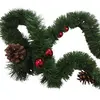 DMORA Décoration de Noël Dtaylo, Ornement de Noël, Ornement de fête, Décoration festive, Made in Italy, 800x8 h8 cm, Vert et Rouge