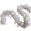 DMORA Décoration de Noël Dlowr, Ornement de Noël, Ornement de fête, Décoration festive, Made in Italy, 1000x8 h8 cm, Blanc