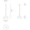 zafferano Pina Pro Lampe de table sans fil, LED, LD2650N3,