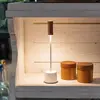 Zafferano - Lampe de table tactile rechargeable à LED Carolina - Ivoir...
