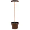 zafferano Poldina Reverso Solar L Corten - Lampadaire LED solaire et r...