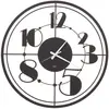 ARTI E MESTIERI horloge murale TEO (Noir - Métal verni)