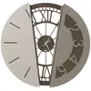 ARTI E MESTIERI horloge murale METAMORPHOSI (Bronzo, avorio e sabbia -...