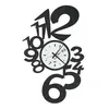 ARTI E MESTIERI horloge murale LUPIN GRANDE (Nero e bianco marmo - Mét...