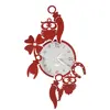 ARTI E MESTIERI horloge murale GOOD LUCK (Rosso e bianco marmo - Métal...