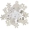 ARTI E MESTIERI horloge murale DAISY (Avorio e bianco marmo - Métal ve...