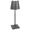 Zafferano Lampe de table led rechargeable et dimmable Poldina l Desk Gris Foncé