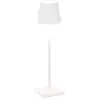 Zafferano Lampe de table led rechargeable et dimmable Poldina Pro Micro Blanc