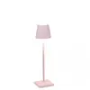 Zafferano Lampe de table led Poldina Pro Micro Rose, rechargeable et dimmable