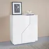 Ahd Amazing Home Design Buffet 80x43cm buffet blanc 2 chambres salon cuisine Adara
