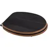 KIAMAMI VALENTINA ABATTANT UNIVERSEL EN MDF POUR TOILETTES EN CHÊNE FONCÉ