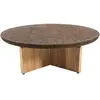 Ethimo - Table basse Cross - Bois naturel - Liège bruni - Designer Pat...