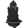 Fontaine murale Granada en fonte grise pour jardin avec robinet en lai...