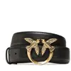 Pinko Love Berry H3 Belt Vello Set Ceinture Femme, Z99q_nero-antique Gold, S