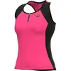 Ale Maillot Alé Color Block sans manches rose brillant noir femme - XXS