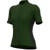 Ale Maillot Alé Color Block manche courte vert olive foncé noir femme - M