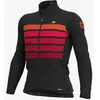 Ale Maillot Alé PRR Sombra Wool manche longue noir rouge foncé - M