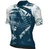 Maillot Alé PR-E Palm manches courtes bleu blanc gris - M
