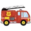 ballon aluminium forme camion de pompier 102cm - grabo 35687-p