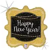 RueDeLaFete Ballon Aluminium 46 cm - Happy New Year scintillant
