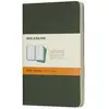 Moleskine Cahier ligne poche myrte set de 3