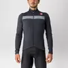 CASTELLI Homme Puro 3 Jersey Fz Maillot de cyclisme, Noir - Gris, S EU