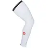 CASTELLI UPF 50 + Light Leg Sleeves Warmers Men's, White, S