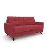 Divani.store Callisto Canapé Lit Convertible - Rouge