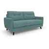 Divani.store Callisto Canapé lit convertible T02 - Bleu canard