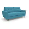 Divani.store Callisto Canapé-Lit - Bleu Ciel
