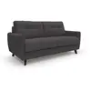 Divani.store CALLISTO - Canapé lit convertible - Tissu doux crème
