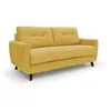 Divani.store Callisto Canapé lit convertible - Jaune