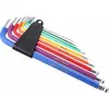 Bonin Set de 9 Clés Allen Arc-en-Ciel 1.5-10mm pour Identification Facile