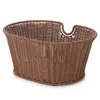 Bonin Panier Avant Ovale en Fer Plastifié Marron 39x29x18 cm pour Vélo