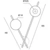 Appliques murales : Miloox MIKADO