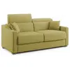 Divani.store Divani Amber Canapé lit convertible - Jaune