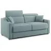 Divani.store Amber Canapé lit convertible en tissu détachable T05 191 cm (mat. 140x197) bleu pastel