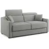 Divani.store Amber Canapé lit convertible en tissu détachable T05 191 cm (mat. 140x197) gris