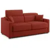 Divani.store Amber - Canapé lit convertible 211 cm Rouge
