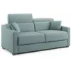 Divani.store Amber Canapé lit convertible T05 211 cm - Bleu pastel