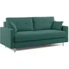 Divani.store Megan Canapé convertible T11 - Bleu Canard