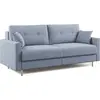 Divani.store Megan - Canapé convertible 188 cm Bleu Pastel