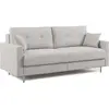Divani.store Megan Canapé convertible - Gris clair