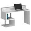 Bureaux modernes 140x60x92.5cm Esse 2 Plus - Blanc brillant